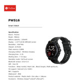 عکس محصول ساعت هوشمند پرووان مدل PWS16