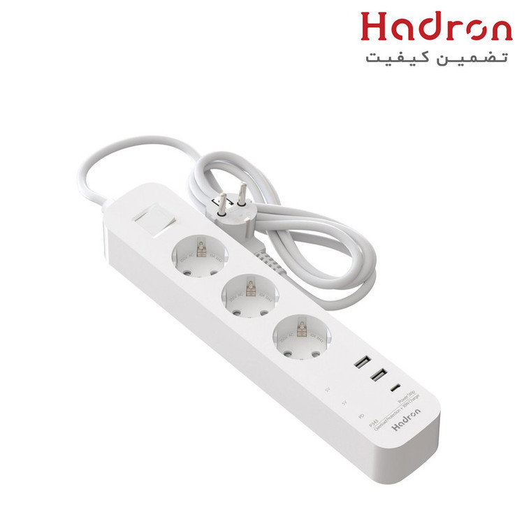 عکس محصول چندراهی برق هادرون مدل P343 مجهز به شارژر 30 وات