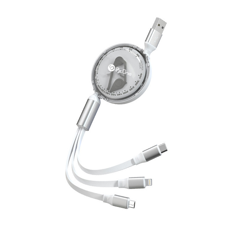 عکس محصول کابل تبدیل USB به USB-C / microUSB / لایتنینگ پرووان مدل PCC118R