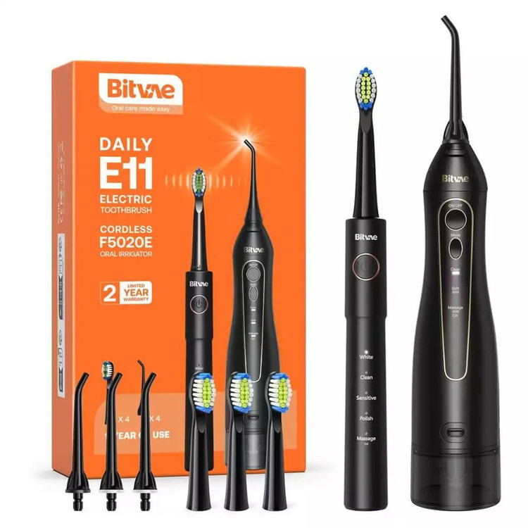 عکس محصول مسواک برقی بیتوی مدل Oral Care Combo E11 به همراه دستگاه شستشوی دهان و دندان