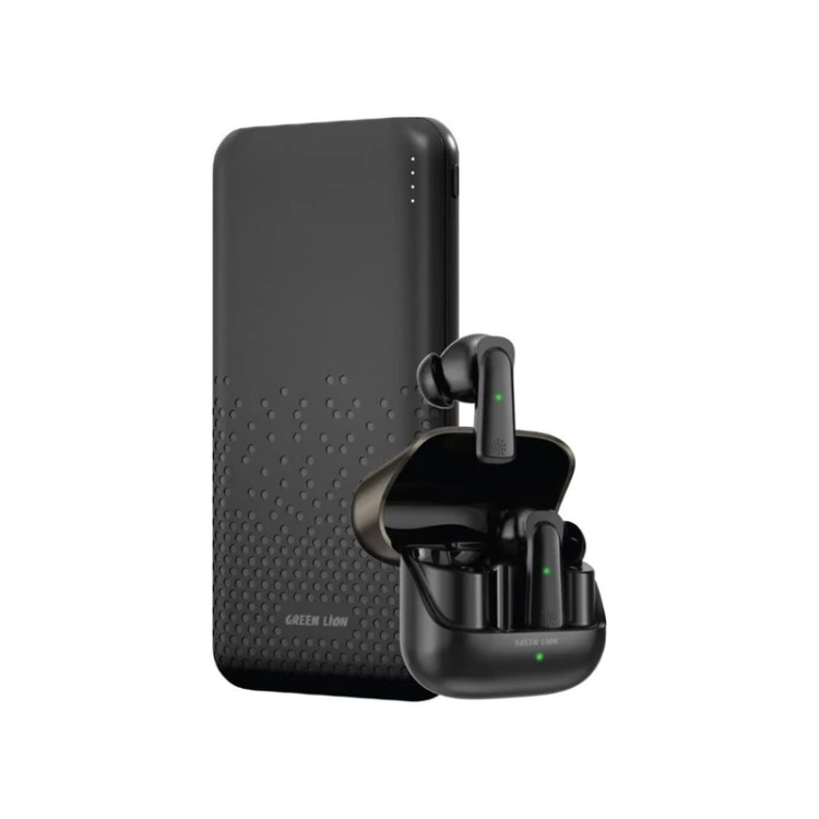 عکس محصول پاور بانک و ایرپاد گرین لاین Green Lion Rome Power Bank & Earbuds