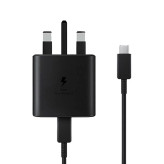 عکس محصول شارژر دیواری سامسونگ 45 وات مدل EP-TA845 - vietnam به همراه کابل تبدیل USB-C
