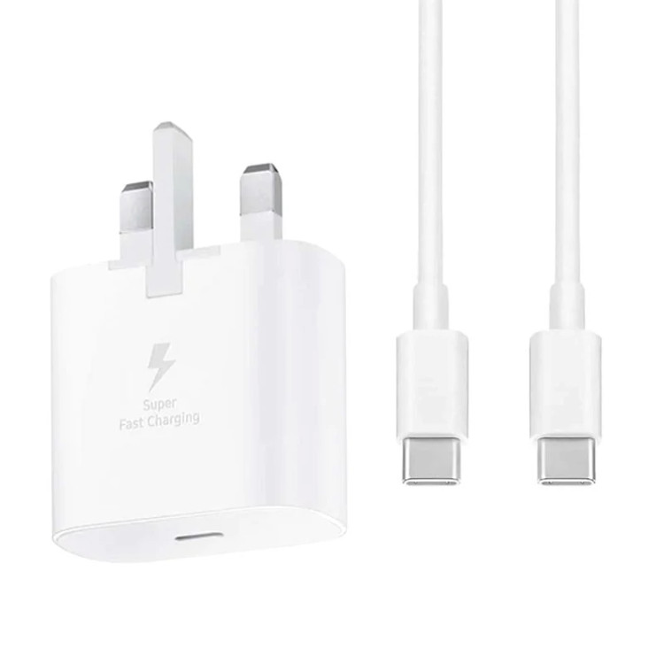 عکس محصول شارژر دیواری سامسونگ 45 وات مدل EP-TA845 - vietnam به همراه کابل تبدیل USB-C