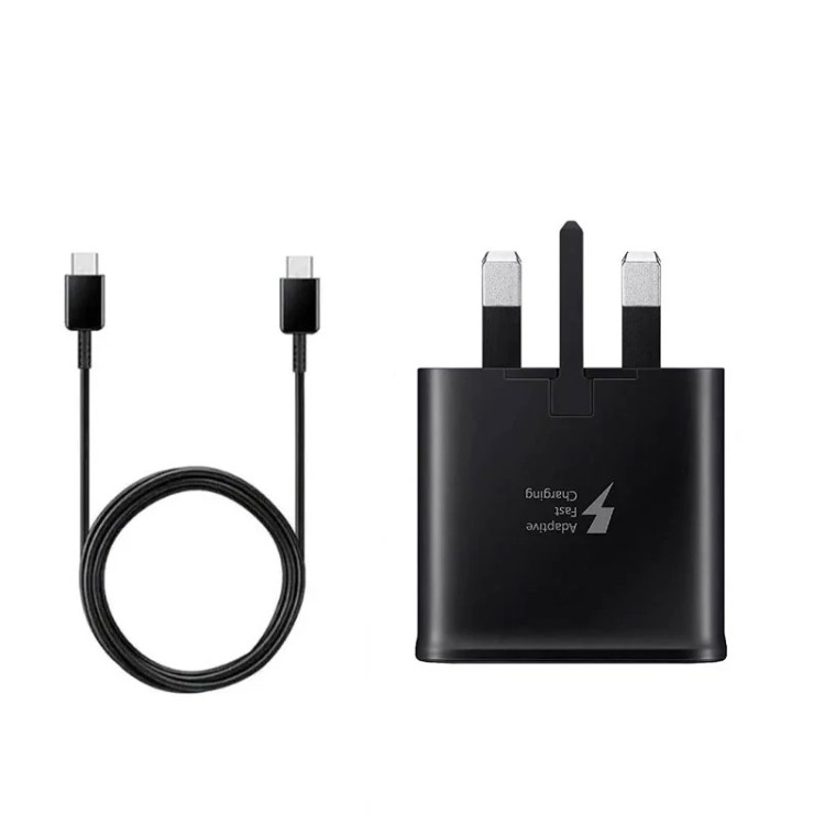 عکس محصول شارژر دیواری سامسونگ 45 وات مدل EP-TA845 - vietnam به همراه کابل تبدیل USB-C