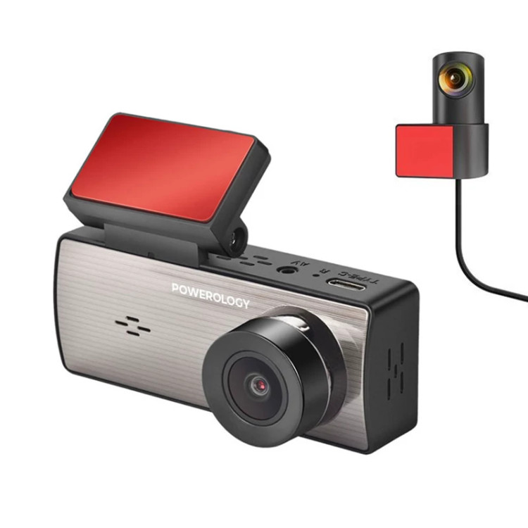 عکس محصول دوربین ثبت وقایع پاورولوژی Powerology Dual Recording Dash Camera PDCAM2K1