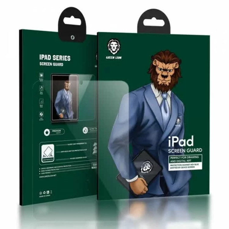 عکس محصول محافظ صفحه نمایش شیشه ای فول اچ دی آیی پد 10.9 اینچی گرین Green Full HD Glass Screen Protector iPad 10.9