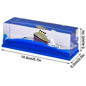 عکس محصول دکوری مدل کشتی معلق Cruise Ship Fluid Drift Bottle