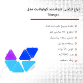 عکس محصول چراغ تزئینی هوشمند کولولابت مدل Triangle بسته 6 عددی